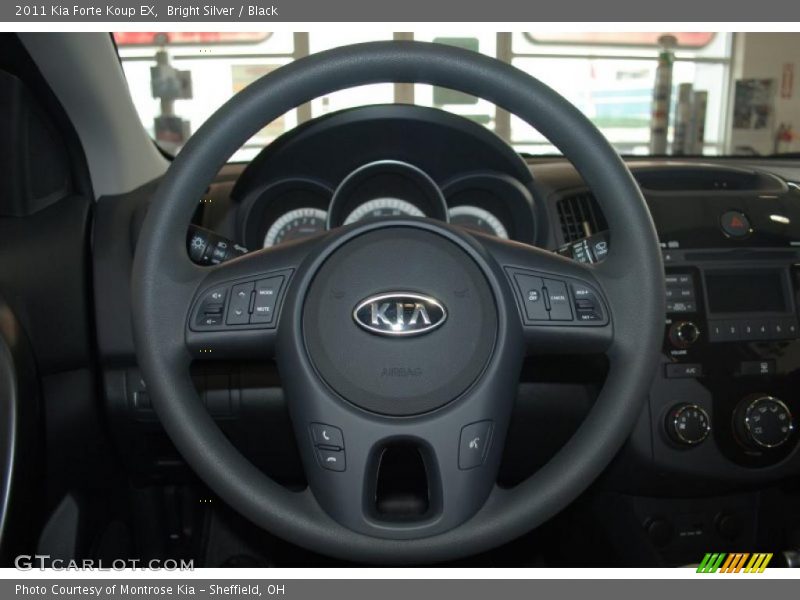 Bright Silver / Black 2011 Kia Forte Koup EX