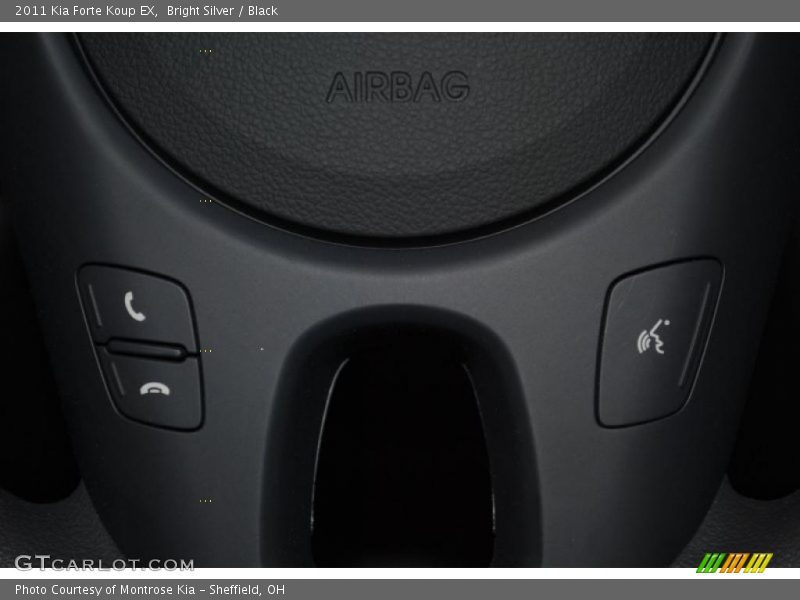 Bright Silver / Black 2011 Kia Forte Koup EX