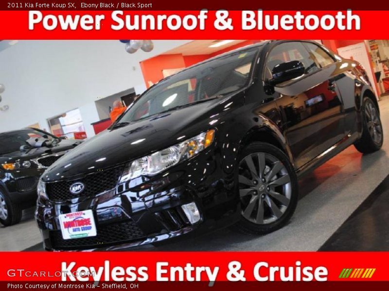 Ebony Black / Black Sport 2011 Kia Forte Koup SX