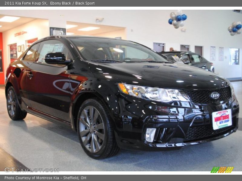 Ebony Black / Black Sport 2011 Kia Forte Koup SX