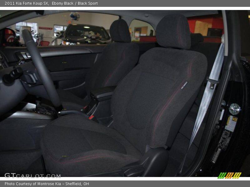 Ebony Black / Black Sport 2011 Kia Forte Koup SX