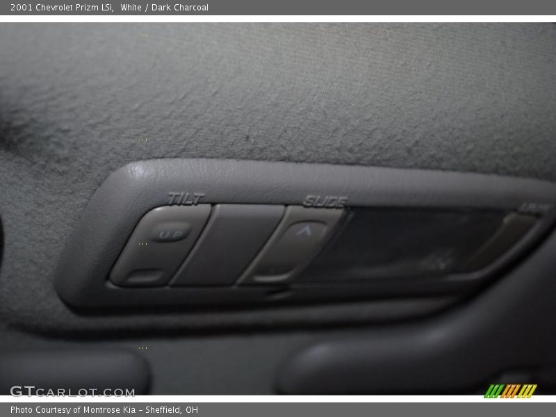 White / Dark Charcoal 2001 Chevrolet Prizm LSi