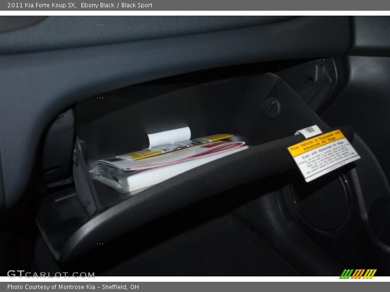 Ebony Black / Black Sport 2011 Kia Forte Koup SX