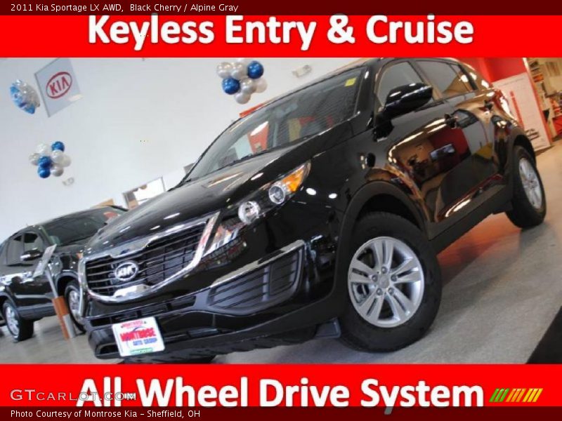 Black Cherry / Alpine Gray 2011 Kia Sportage LX AWD
