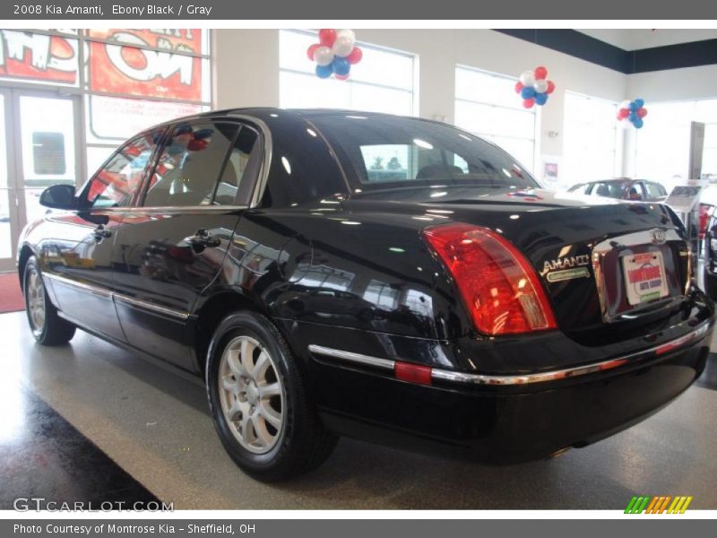Ebony Black / Gray 2008 Kia Amanti