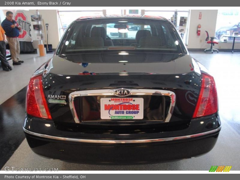Ebony Black / Gray 2008 Kia Amanti