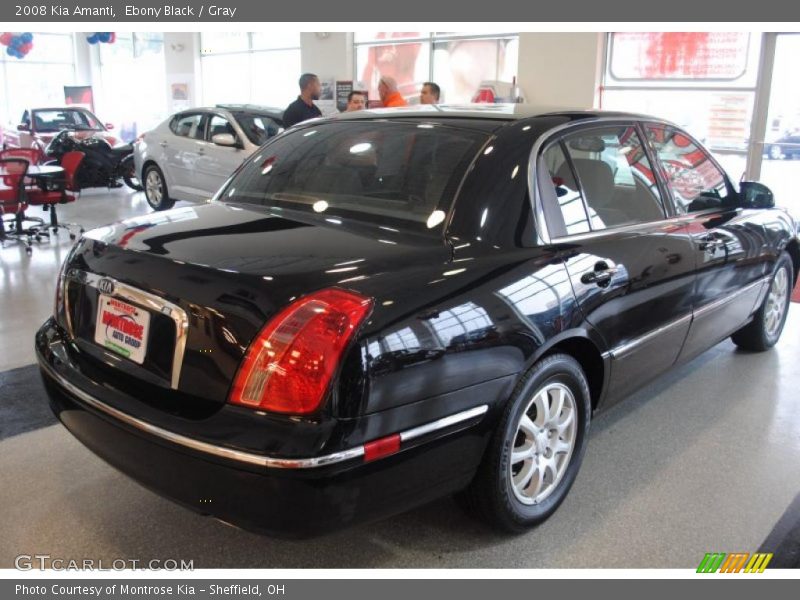 Ebony Black / Gray 2008 Kia Amanti