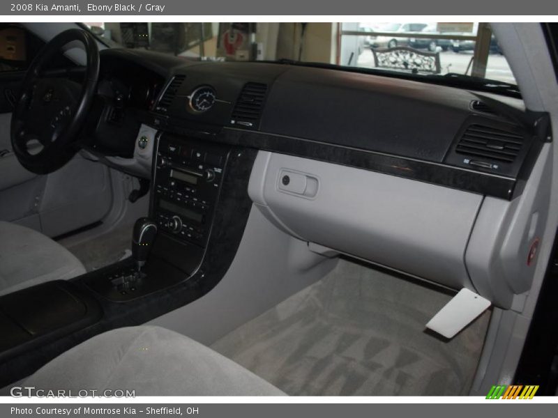 Ebony Black / Gray 2008 Kia Amanti