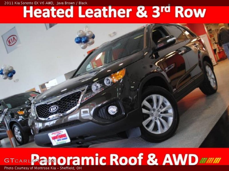 Java Brown / Black 2011 Kia Sorento EX V6 AWD