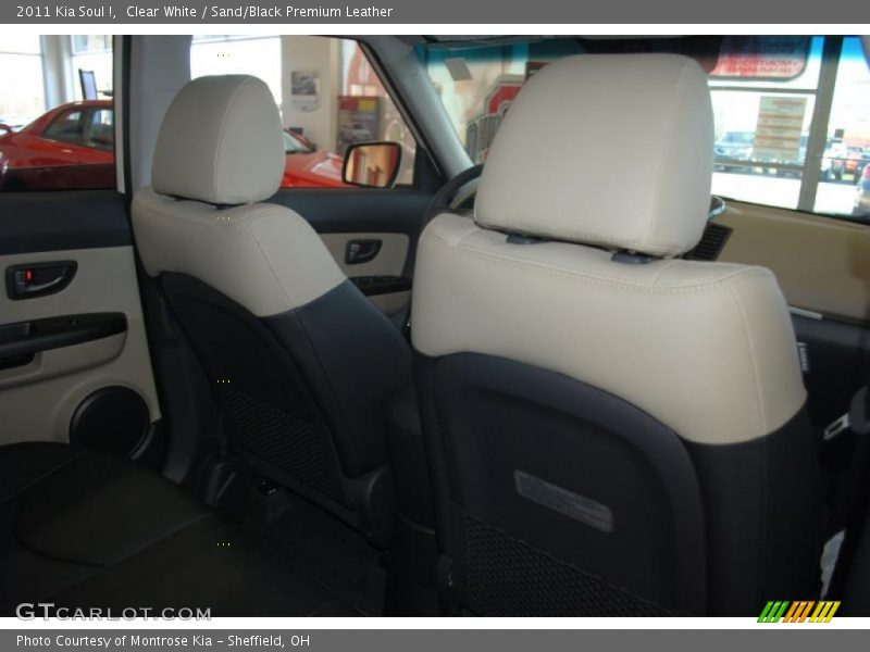 Clear White / Sand/Black Premium Leather 2011 Kia Soul !