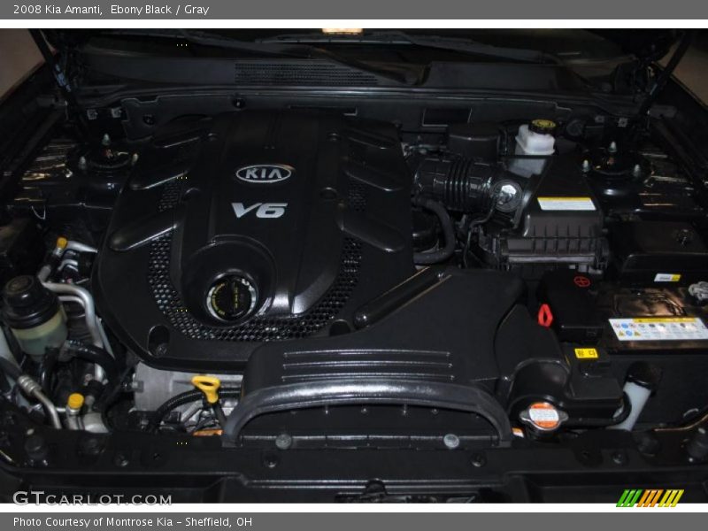 Ebony Black / Gray 2008 Kia Amanti
