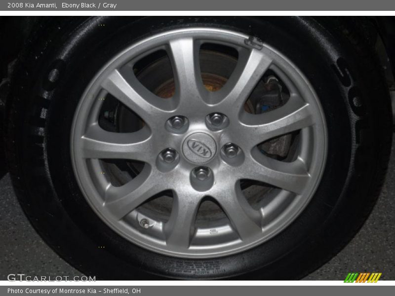 Ebony Black / Gray 2008 Kia Amanti