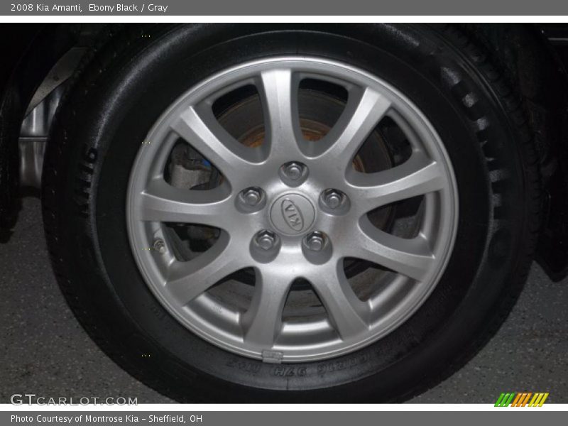 Ebony Black / Gray 2008 Kia Amanti