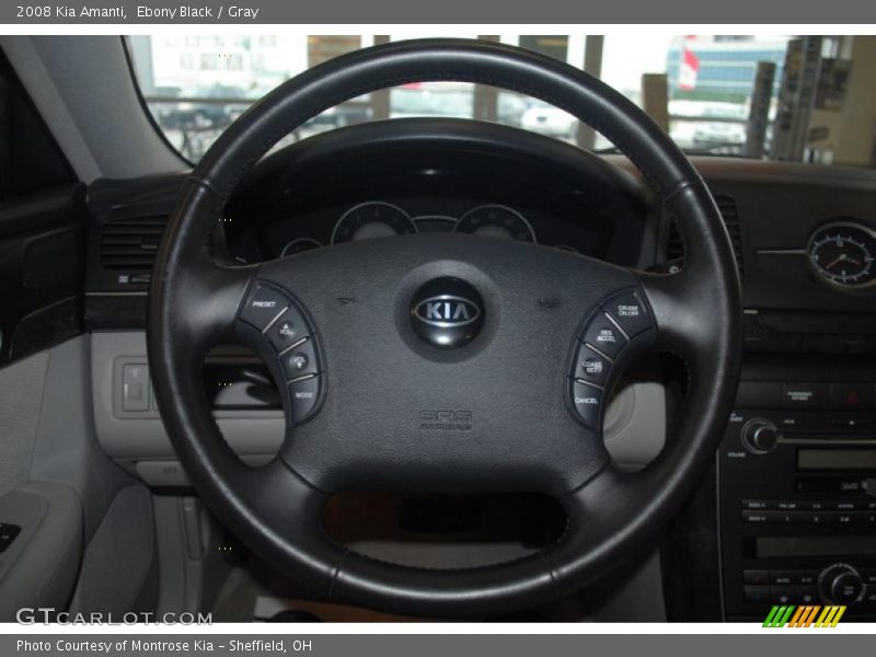 Ebony Black / Gray 2008 Kia Amanti