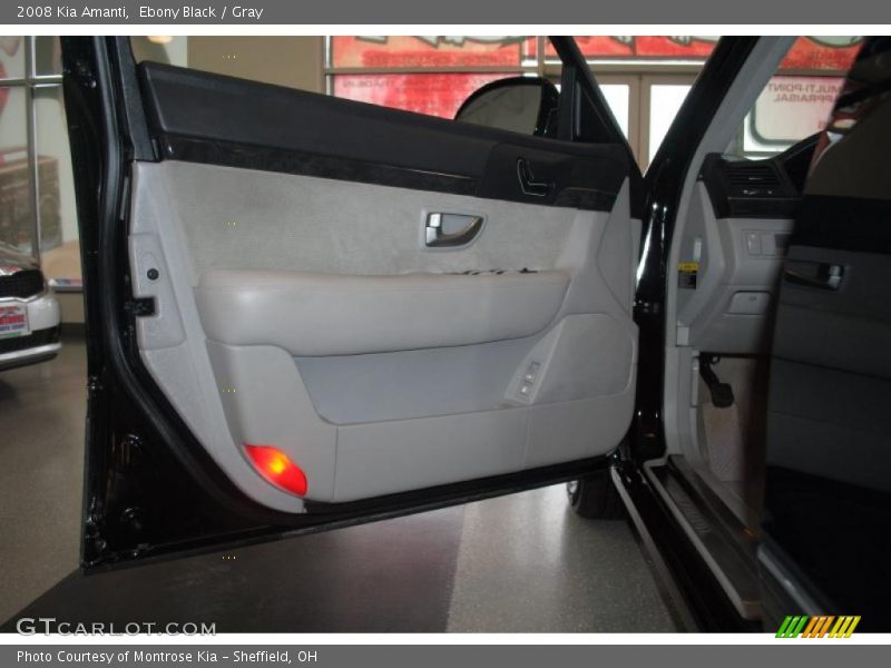 Ebony Black / Gray 2008 Kia Amanti