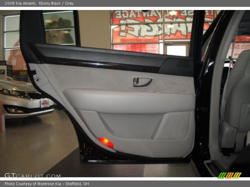 Ebony Black / Gray 2008 Kia Amanti