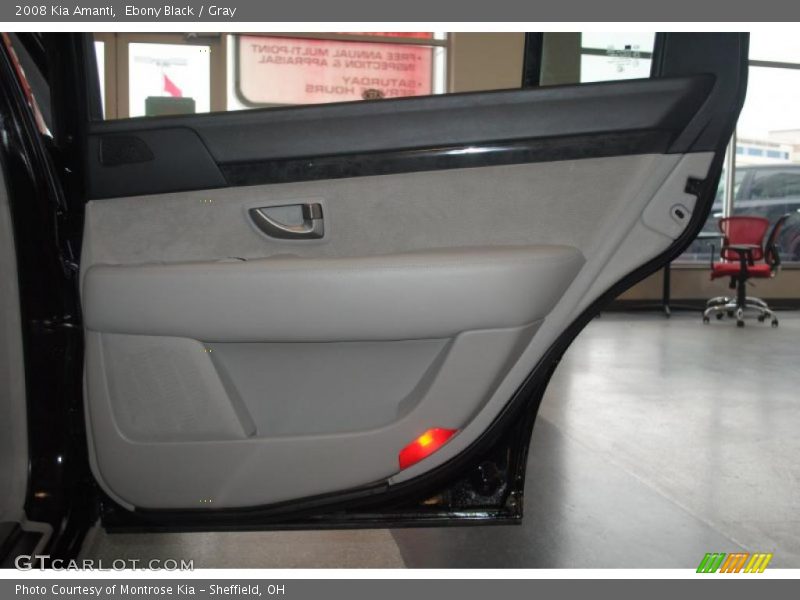 Ebony Black / Gray 2008 Kia Amanti