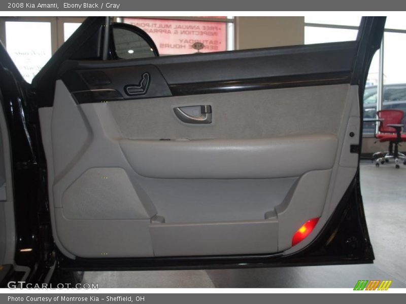 Ebony Black / Gray 2008 Kia Amanti