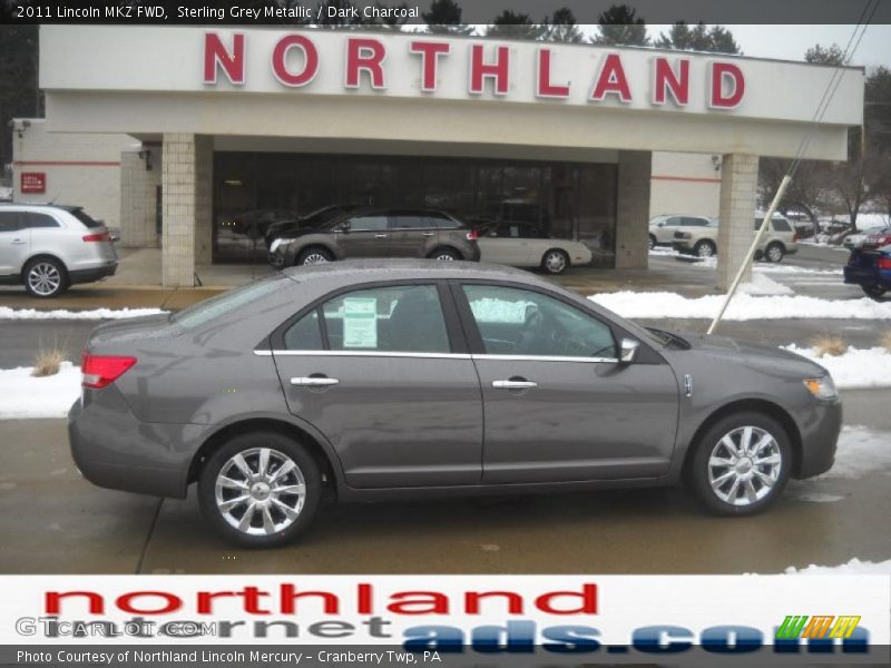Sterling Grey Metallic / Dark Charcoal 2011 Lincoln MKZ FWD