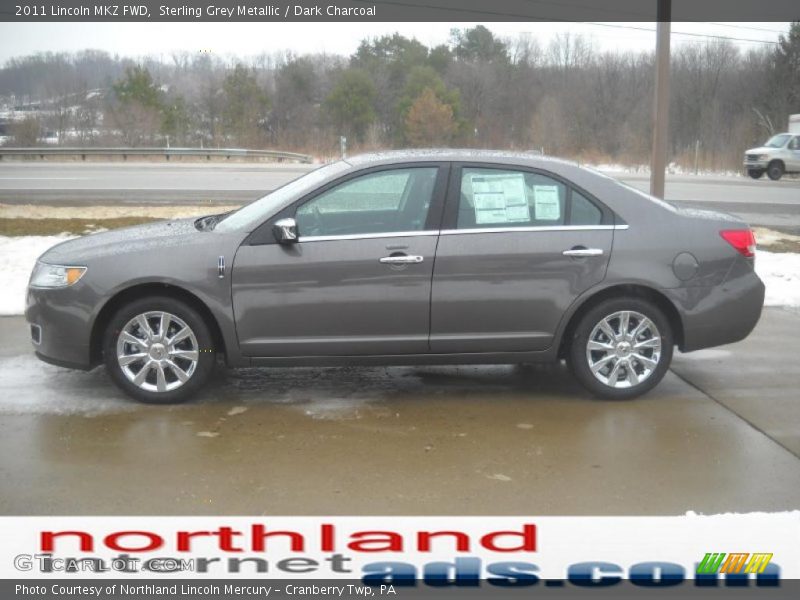 Sterling Grey Metallic / Dark Charcoal 2011 Lincoln MKZ FWD