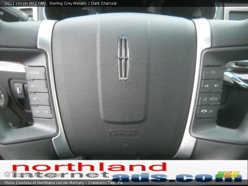 Sterling Grey Metallic / Dark Charcoal 2011 Lincoln MKZ FWD
