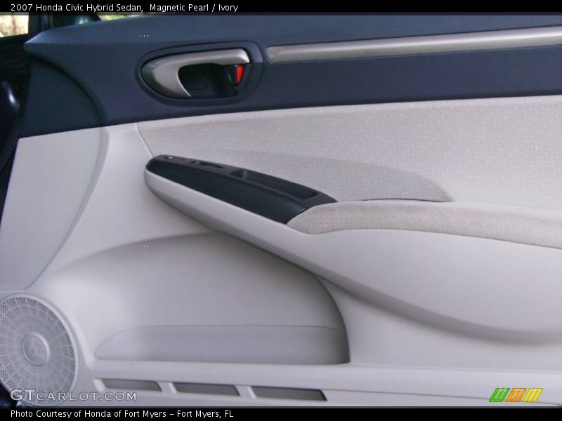 Magnetic Pearl / Ivory 2007 Honda Civic Hybrid Sedan