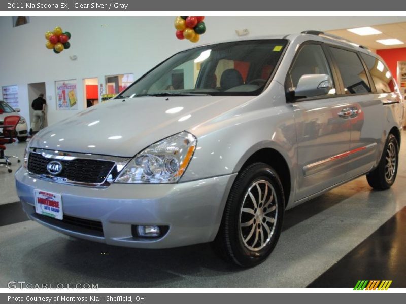 Clear Silver / Gray 2011 Kia Sedona EX