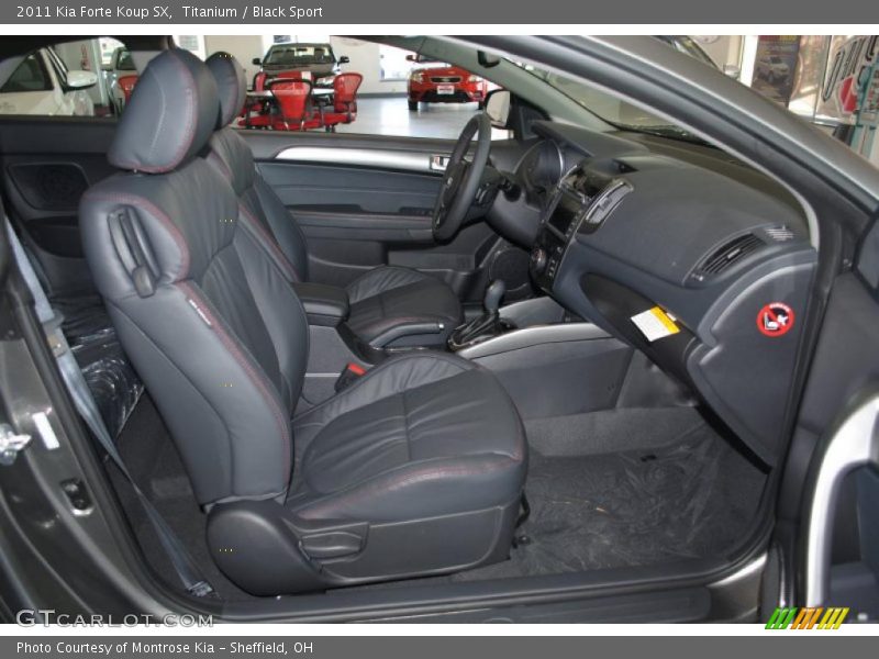  2011 Forte Koup SX Black Sport Interior