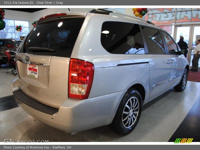 Clear Silver / Gray 2011 Kia Sedona EX