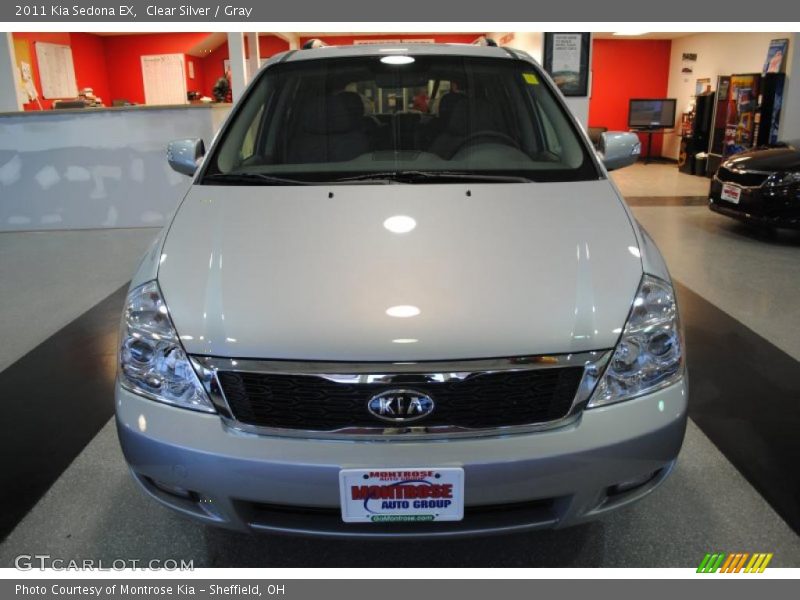 Clear Silver / Gray 2011 Kia Sedona EX