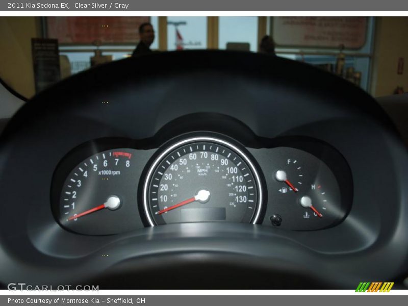 Clear Silver / Gray 2011 Kia Sedona EX