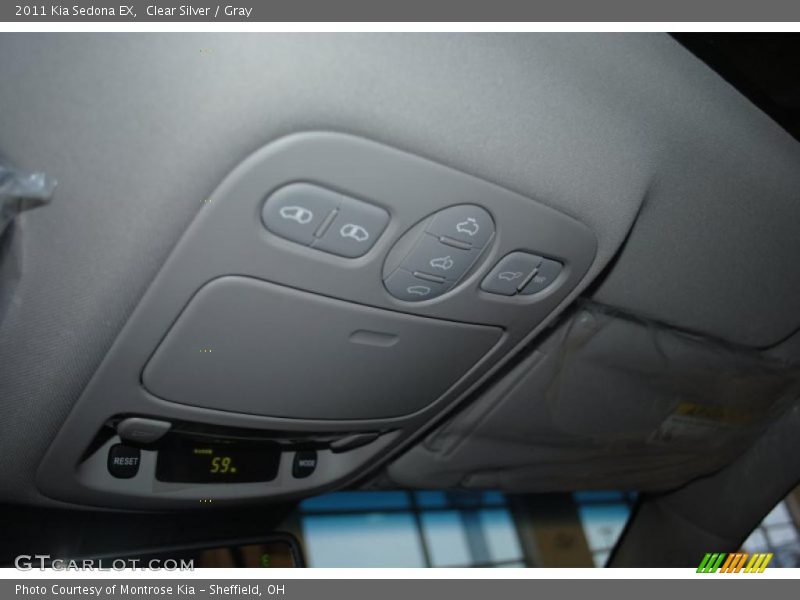 Clear Silver / Gray 2011 Kia Sedona EX