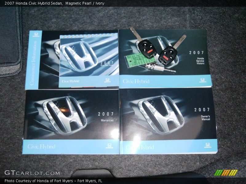 Magnetic Pearl / Ivory 2007 Honda Civic Hybrid Sedan