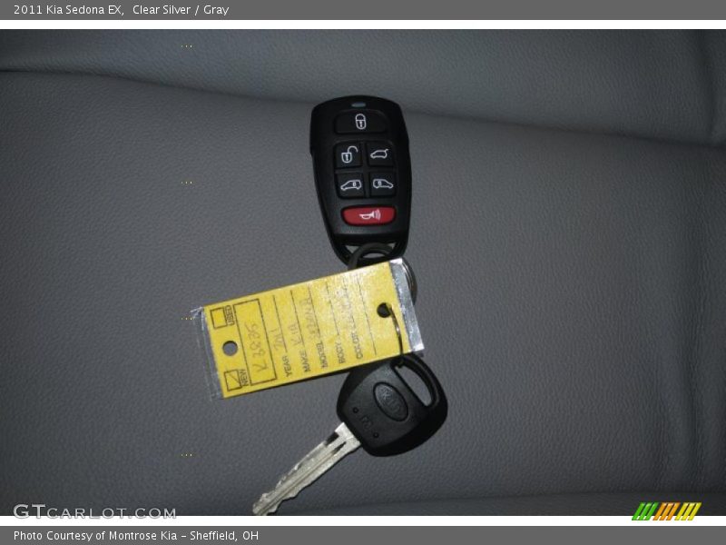 Clear Silver / Gray 2011 Kia Sedona EX