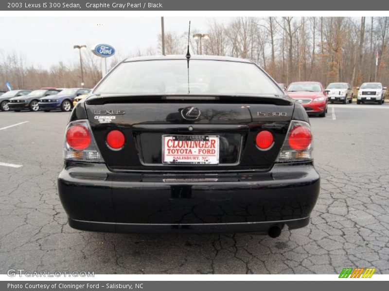 Graphite Gray Pearl / Black 2003 Lexus IS 300 Sedan