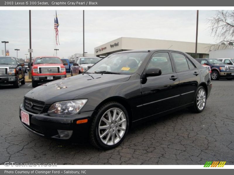Graphite Gray Pearl / Black 2003 Lexus IS 300 Sedan