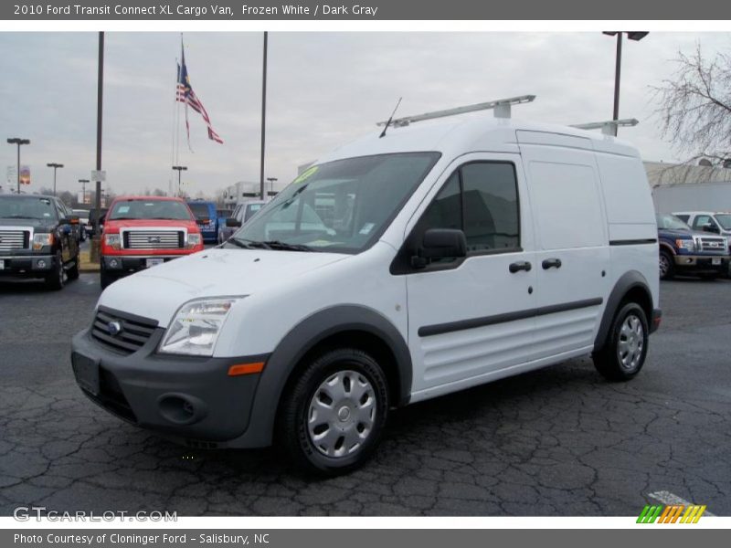 Frozen White / Dark Gray 2010 Ford Transit Connect XL Cargo Van