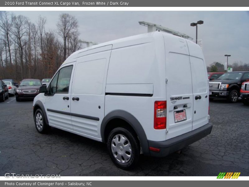 Frozen White / Dark Gray 2010 Ford Transit Connect XL Cargo Van