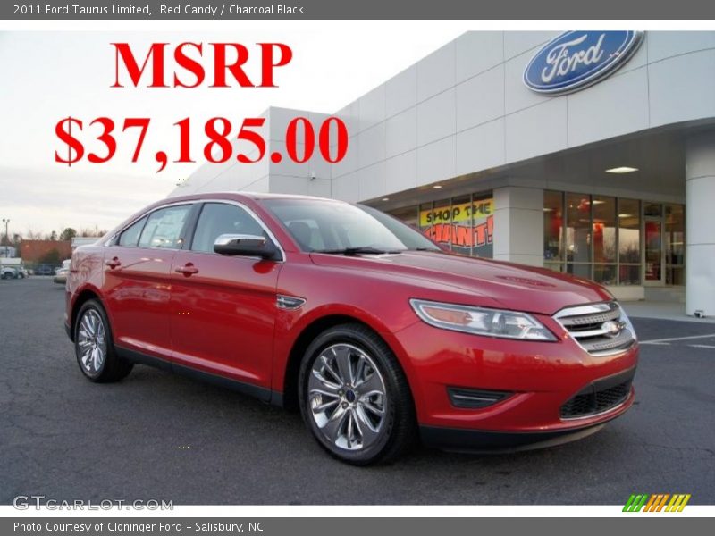 Red Candy / Charcoal Black 2011 Ford Taurus Limited