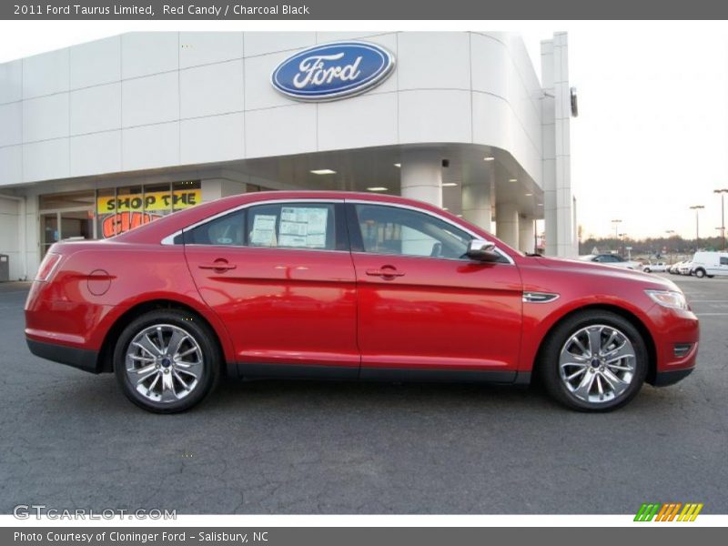 Red Candy / Charcoal Black 2011 Ford Taurus Limited