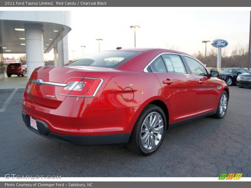 Red Candy / Charcoal Black 2011 Ford Taurus Limited