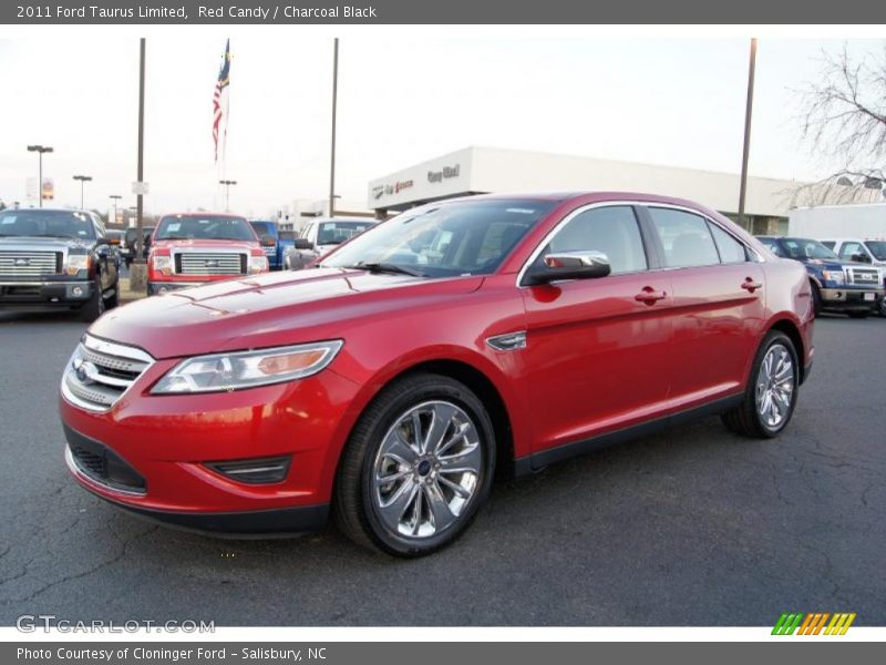 Red Candy / Charcoal Black 2011 Ford Taurus Limited