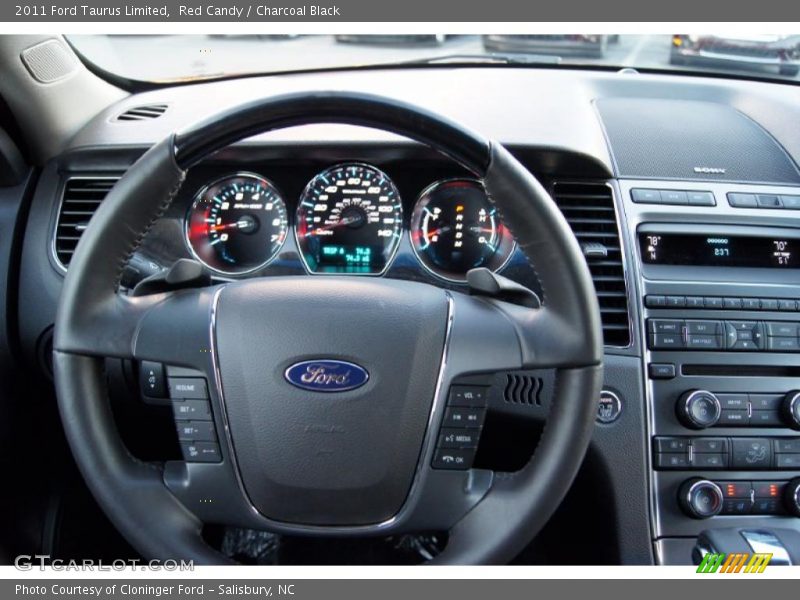 Red Candy / Charcoal Black 2011 Ford Taurus Limited