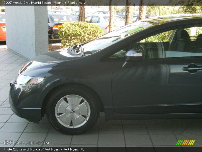 Magnetic Pearl / Ivory 2007 Honda Civic Hybrid Sedan
