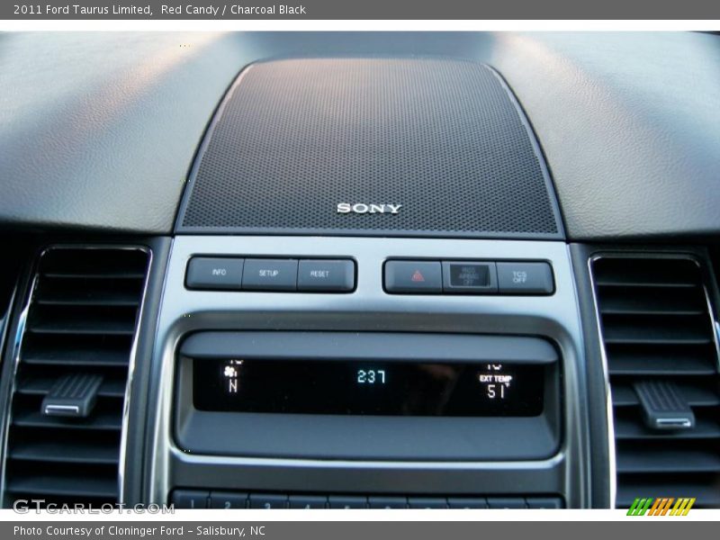Red Candy / Charcoal Black 2011 Ford Taurus Limited