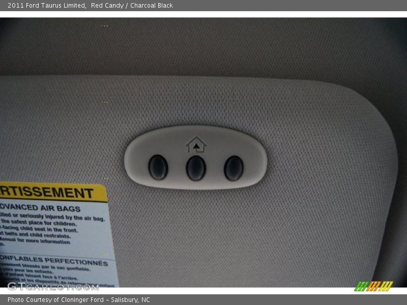 Red Candy / Charcoal Black 2011 Ford Taurus Limited