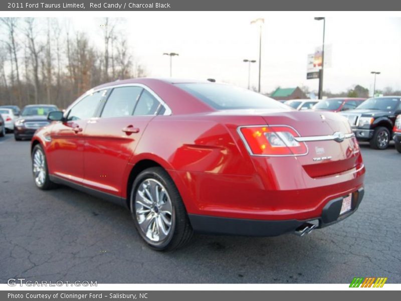 Red Candy / Charcoal Black 2011 Ford Taurus Limited