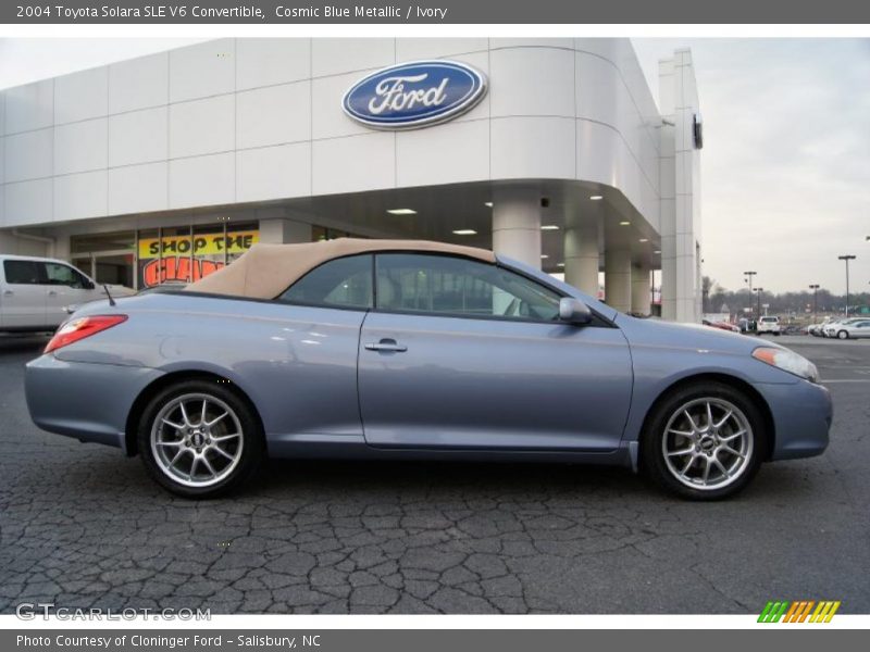Cosmic Blue Metallic / Ivory 2004 Toyota Solara SLE V6 Convertible