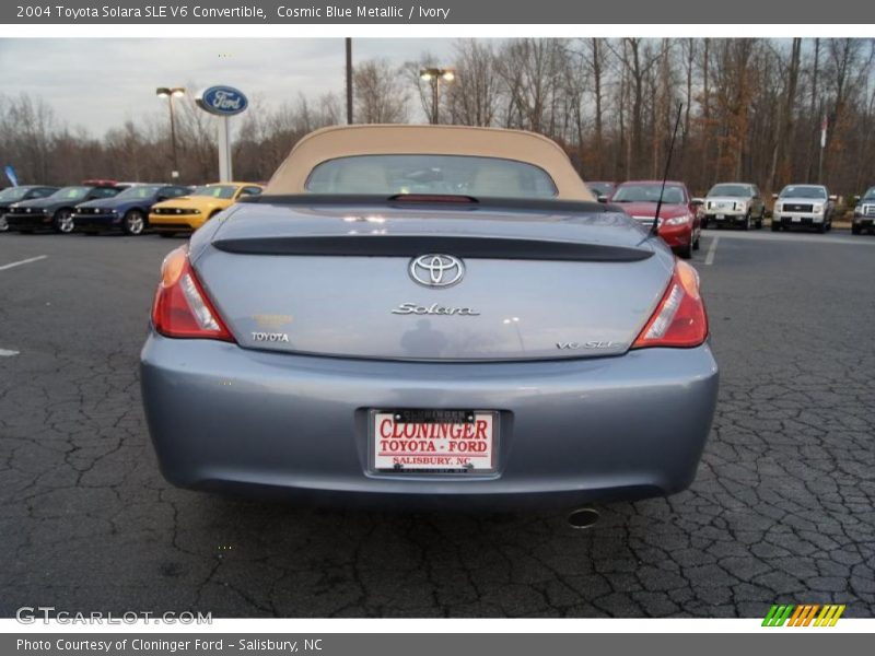 Cosmic Blue Metallic / Ivory 2004 Toyota Solara SLE V6 Convertible