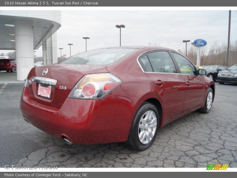 Tuscan Sun Red / Charcoal 2010 Nissan Altima 2.5 S